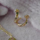 Junk-Jewels-Kaleidoscope -Multicoloured-Stone-gemstone-Hoop-Earrings-Hoops-Gold