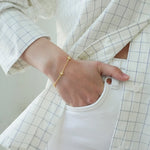 Junk-Jewels-Opal-Starburst-Star-White-Stone-Charm-Chain-Bracelet-Gold-Silver