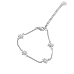 Junk-Jewels-Opal-Starburst-Star-White-Stone-Charm-Chain-Bracelet-Gold-Silver