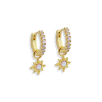 Junk-Jewels-Opal-Diamond-White-Stone-Star-Starburst-Jewelled-Drop-Dangle-Hoop-Earrings-Gold-Silver