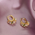 Junk-Jewels-Pastel-Coloured-Gemstone-Stone-Pendant-Drop-Dangle-Oversized-Hoop-Hoops-Earrings-Gold