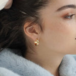 Junk-Jewels-Pastel-Stone-Gemstone-Chunky-Large-Hoop-Earrings-Gold-Diamond-Star