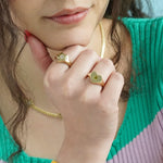 Junk-Jewels-Peridot-Green-Stone-Heart-Star-Signet-Stacking-Ring-Gold-Silver