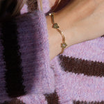 Junk-Jewels-Retro-Gemstone-Charm-Bracelet-Star-Flower-Chain-Heart-Diamond-Gemstone-Gold-Silver