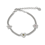 Junk-Jewels-Retro-Gemstone-Charm-Bracelet-Star-Flower-Chain-Heart-Diamond-Gemstone-Gold-Silver