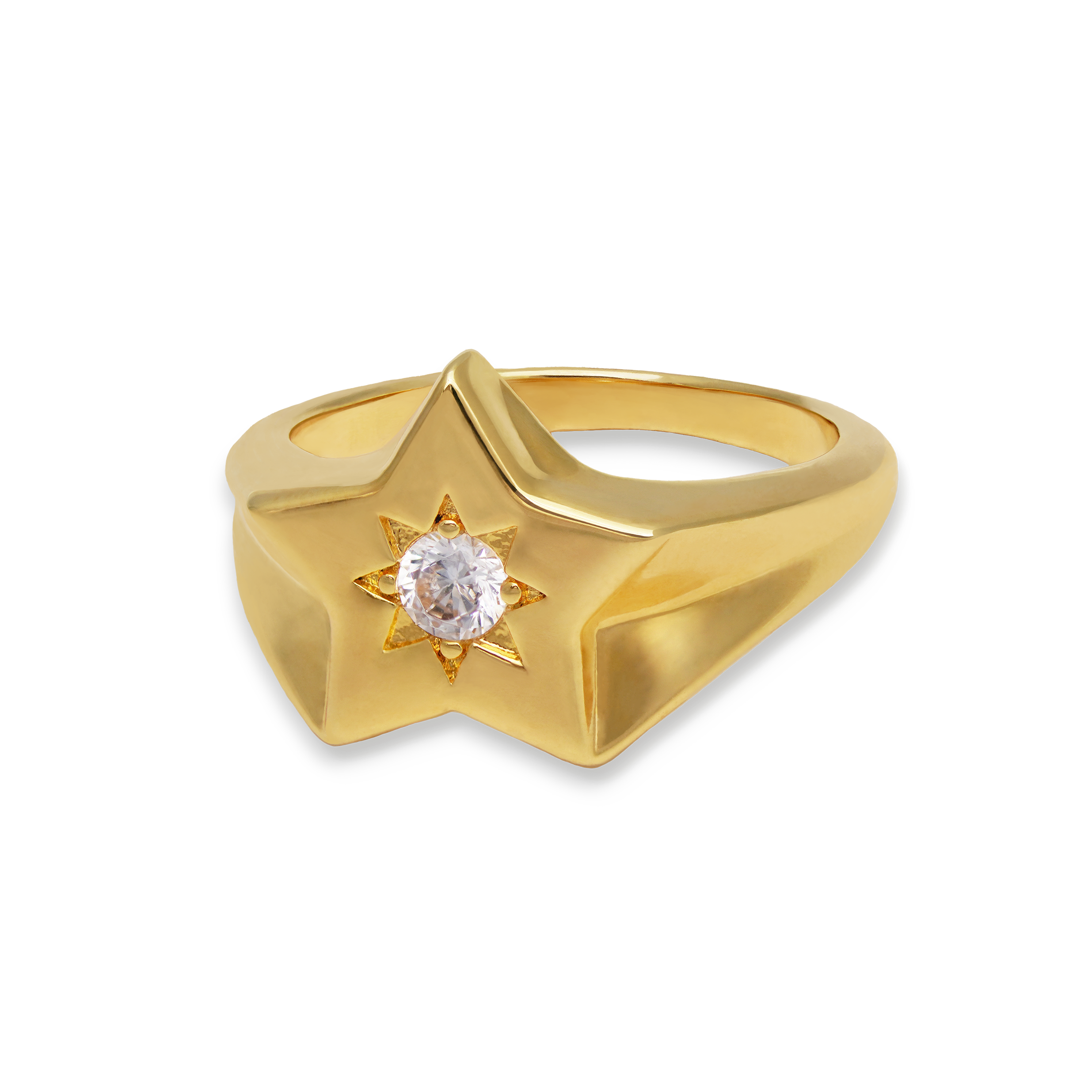 Junk-Jewels-Shooting-Star-Diamond-cubic-zirconia-Signet-Ring-gold