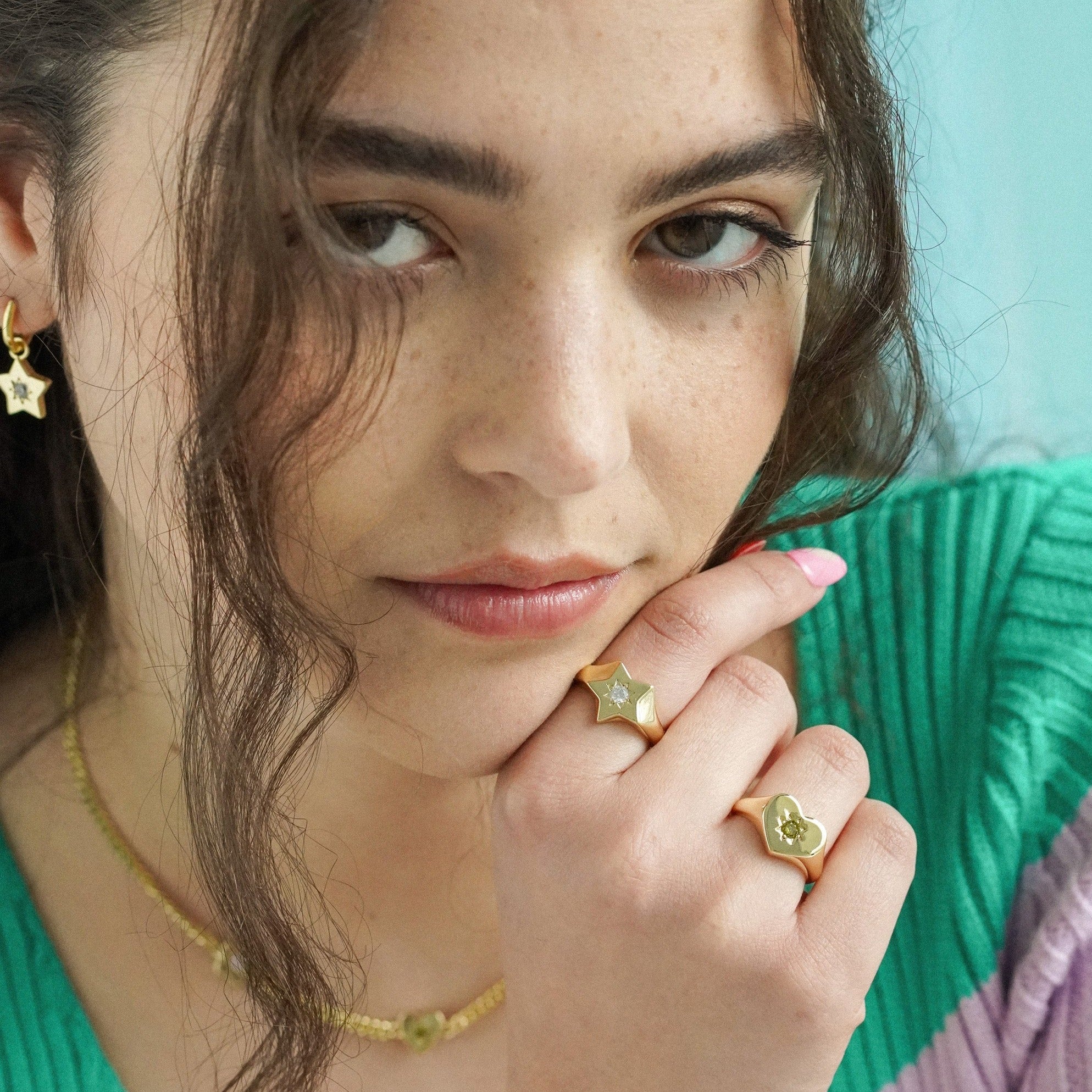 Junk-Jewels-Shooting-Star-Diamond-cubic-zirconia-Signet-Ring-gold