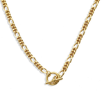 Junk-Jewels-T-Bar-Fastening-Figaro-Chain-Chunky-Gold-Necklace-Silver-Statement-Cool