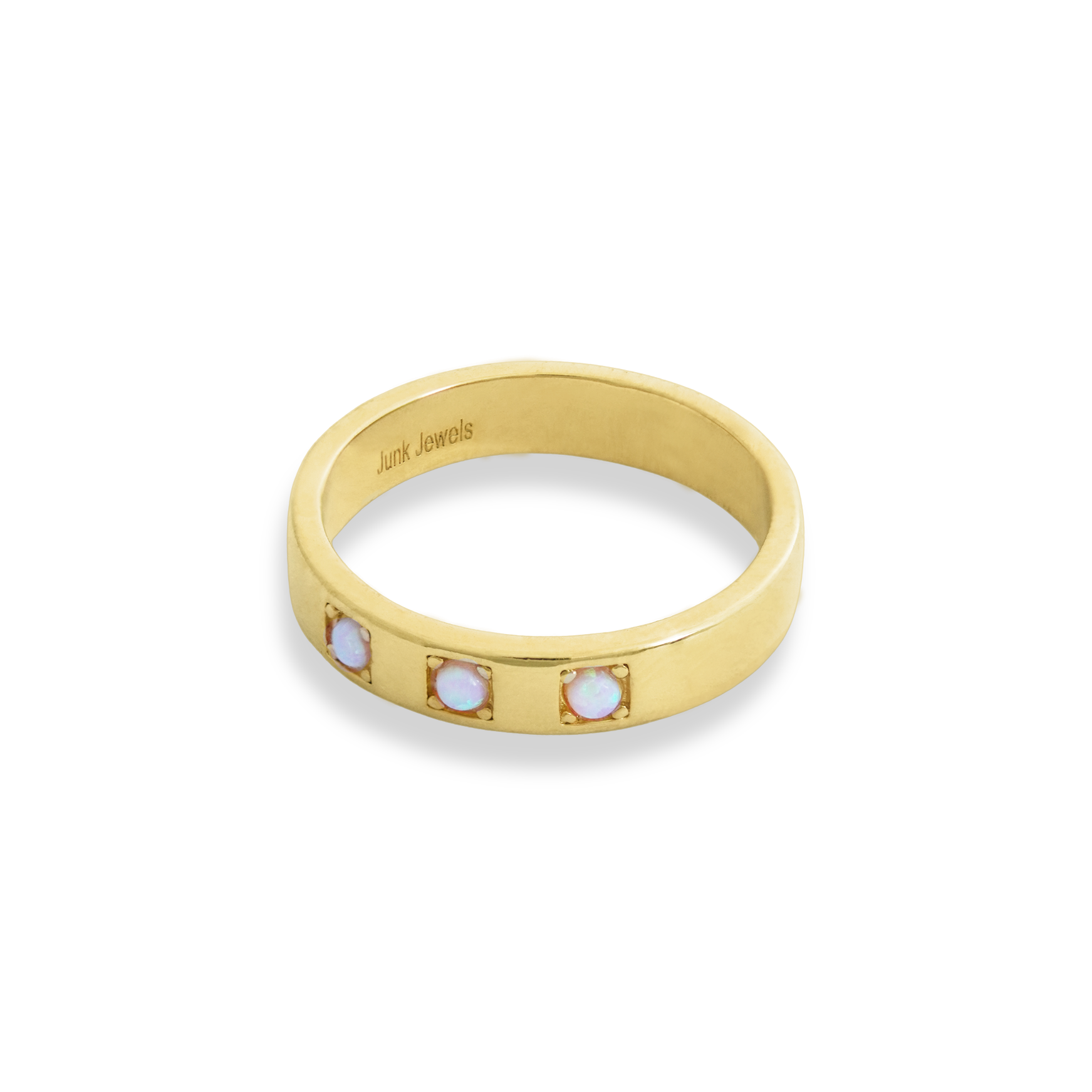 Junk-Jewels-Triple-Opal-White-Gemstone-Ring-Triple-Stone-Band-Minimal-Gold-Silver