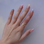 Junk-Jewels-Triple-Opal-White-Gemstone-Ring-Triple-Stone-Band-Minimal-Gold-Silver