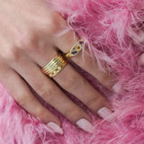 Junk-Jewels-Triple-Opal-White-Gemstone-Ring-Triple-Stone-Band-Minimal-Gold-Silver