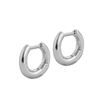 Junk-Jewels-Wobbly-Classic-Small-Chunky-Hoop-Hoops-Earrings-Gold-Plated-Silver
