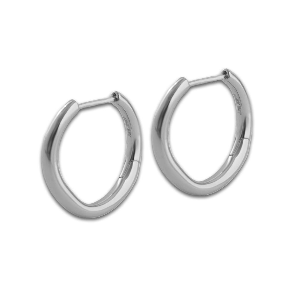 Junk-Jewels-large-wobbly-Chunky-hoop-earrings-Hoops-gold-silver