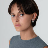 KEYES-spaced-earrings-Space-ghost-sculptural-hammered-handmade-statement-cut-out-stud-earrings-design-cool-unique-jewellery-demifine-independent-london-GOLDEN-ShopGolden.co-Demifine-Destination-Contemporary-Curated