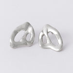 KEYES-spaced-earrings-Space-ghost-sculptural-hammered-handmade-statement-cut-out-stud-earrings-design-cool-unique-jewellery-demifine-independent-london-GOLDEN-ShopGolden.co-Demifine-Destination-Contemporary-Curated