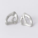 KEYES-spaced-earrings-Space-ghost-sculptural-hammered-handmade-statement-cut-out-stud-earrings-design-cool-unique-jewellery-demifine-independent-london-GOLDEN-ShopGolden.co-Demifine-Destination-Contemporary-Curated