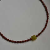 Kan-Studio-Mia-necklace-Red-Jasper-Olive-Jade-Gemstone-Stone-Beaded-Bead-Delicate-Summer-Jewellery-Pendant-Meaning-Cool-Handmade-London