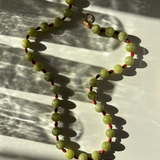 Kan-Studio-Olivia-Necklace-Olive-Green-Jade-Red-Jasper-Beads-beaded-boho-cool-Summer-Jewellery-Handmade-London-cool-boho-beach