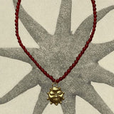 Kan-Studio-Ra-Beaded-Necklace-Red-Agate-Natural-Beads-Bead-Beaded-El-Sol-Sun-Pendant-Gold-Silver-Brass-Boho-Summer-Cool-Handmade-Jewellery-Stunning