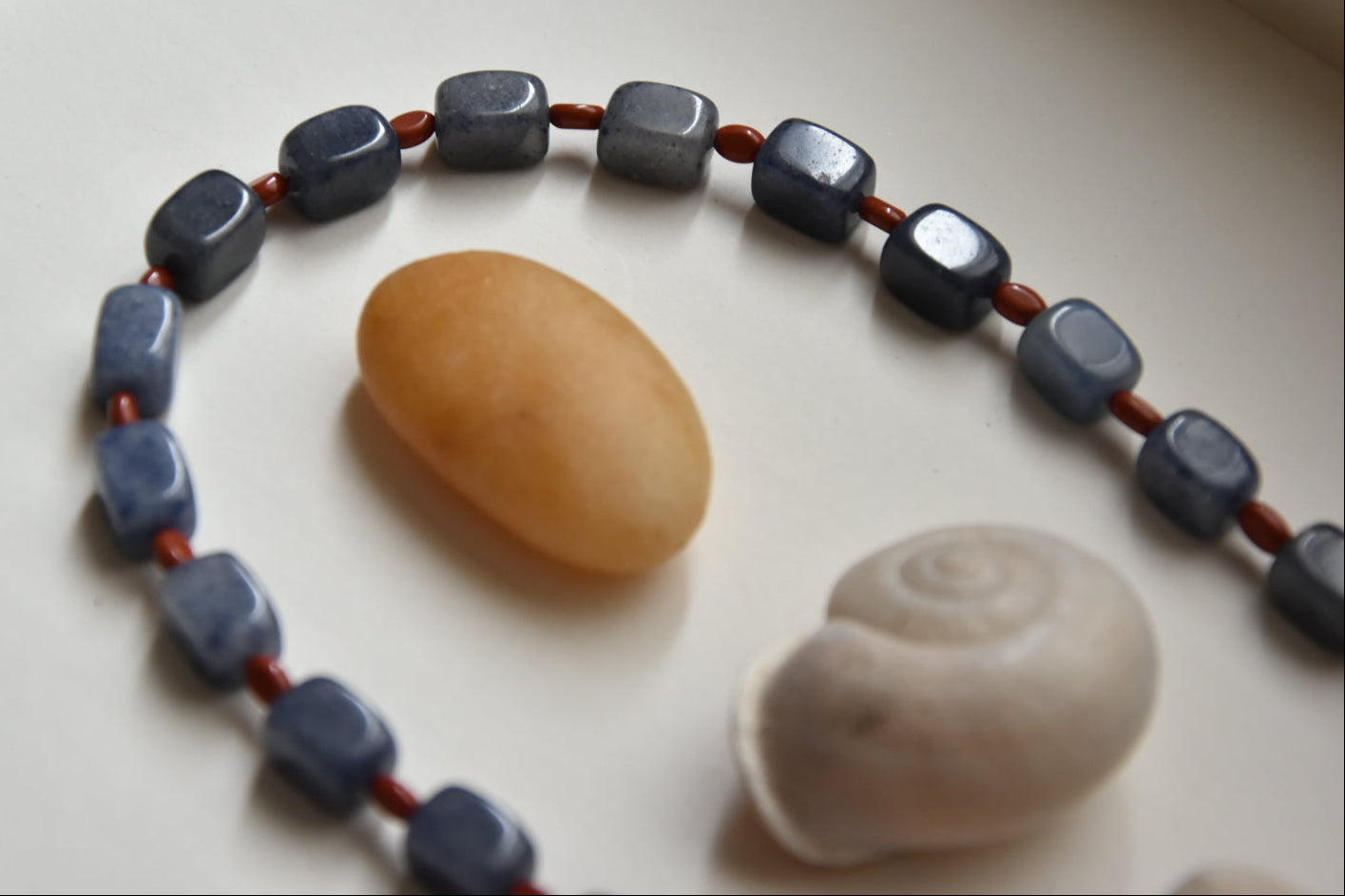 Kan-Studio-Red-Jasper-Blue-Aventurine-Chunky-Gemstone-BEaded-Necklace-Bead-Toggle-Clasp-Handmade-London-Cool-Summer-Jewellery-Balancing-Grounding-Balance-Stone-Natural-Beads-Statement-Fiona-Necklace