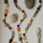 Kan-Studio-Winoma-Necklace-Gemstone-Pearl-Beaded-Bead-Chunky-Multicoloured-Red-Green-Clear-Blue-Chunky-Summer-Statement-Cool-Jewellery