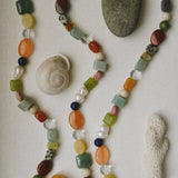 Kan-Studio-Winoma-Necklace-Gemstone-Pearl-Beaded-Bead-Chunky-Multicoloured-Red-Green-Clear-Blue-Chunky-Summer-Statement-Cool-Jewellery