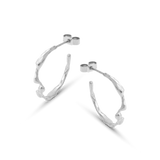 The Offering Hoops 18ct Gold Vermeil Molten Hoop Earrings