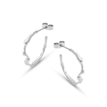 Liz-Crow-London-Gratitude-Hoops-Sterling-Silver-The-Knowing-Thin-Textured-Molten-Hoop-Large-Medium-Earrings