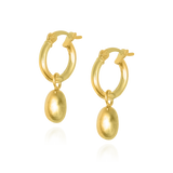 The Knowing Hoops 18ct Gold Vermeil Small Molten Hoop Earrings