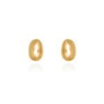 Liz-Crow-London-Intuition-Studs-18CT-GOLD-Vermeil-The-Knowing-Bugget-Studs-Stud-Earrings-Ball-Oval-Sphere-Molten