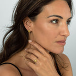 Liz-Crow-London-Intuition-Studs-18CT-GOLD-Vermeil-The-Knowing-Bugget-Studs-Stud-Earrings-Ball-Oval-Sphere-Molten