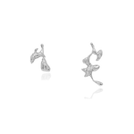 Liz-Crow-London-Jewellery-The-Noticing-Earrings-Sterling-Silver-Asymmetric-Odd-Pair-Statement-Earring-Stud-Molten-Organic-Texture