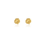The Gentle Stillness Studs 18ct Gold Vermeil Molten Dainty Earrings