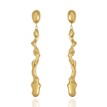 Liz-Crow-London-Resilience-Earrings-18CT-GOLD-Vermeil-The-Flow-Within-Sculptural-Wavey-Wiggle-Drop-Dangle-Stud-Earrings-Earring-Statement-Scluptural-Molten-Organic-TExture
