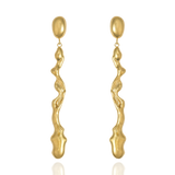 The Flow Within Sterling Silver Sculptural Drop Earrings