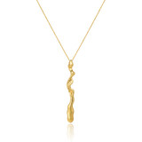 The Flow Within Sterling Silver Large Pendant Necklace