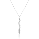 The Flow Within Sterling Silver Long Pendant Necklace