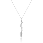 Liz-Crow-London-Resilience-Necklace-Sterling-Silver-Wiggle-Pcean-Drop-Wave-Long-Statement-Pendant-Molten-Texture-Necklace