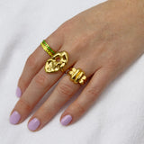 Liz-Crow-London-The-Anchor-Ring-18ct-Gold-Vermeil-Sculptural-Molten-Texture-Statement-Cocktail-Ring