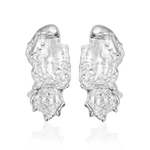 Liz-Crow-London-Wonder-Earrings-Sterling-Silver-Seen-Self-Molten-Textured-Statement-Oversized-Stud-Earrings