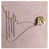 Medallion Letter Stamp Pendant