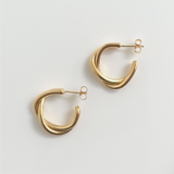 Medium Rita Twist Earrings Silver
