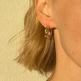 Medium Rita Twist Earrings Silver