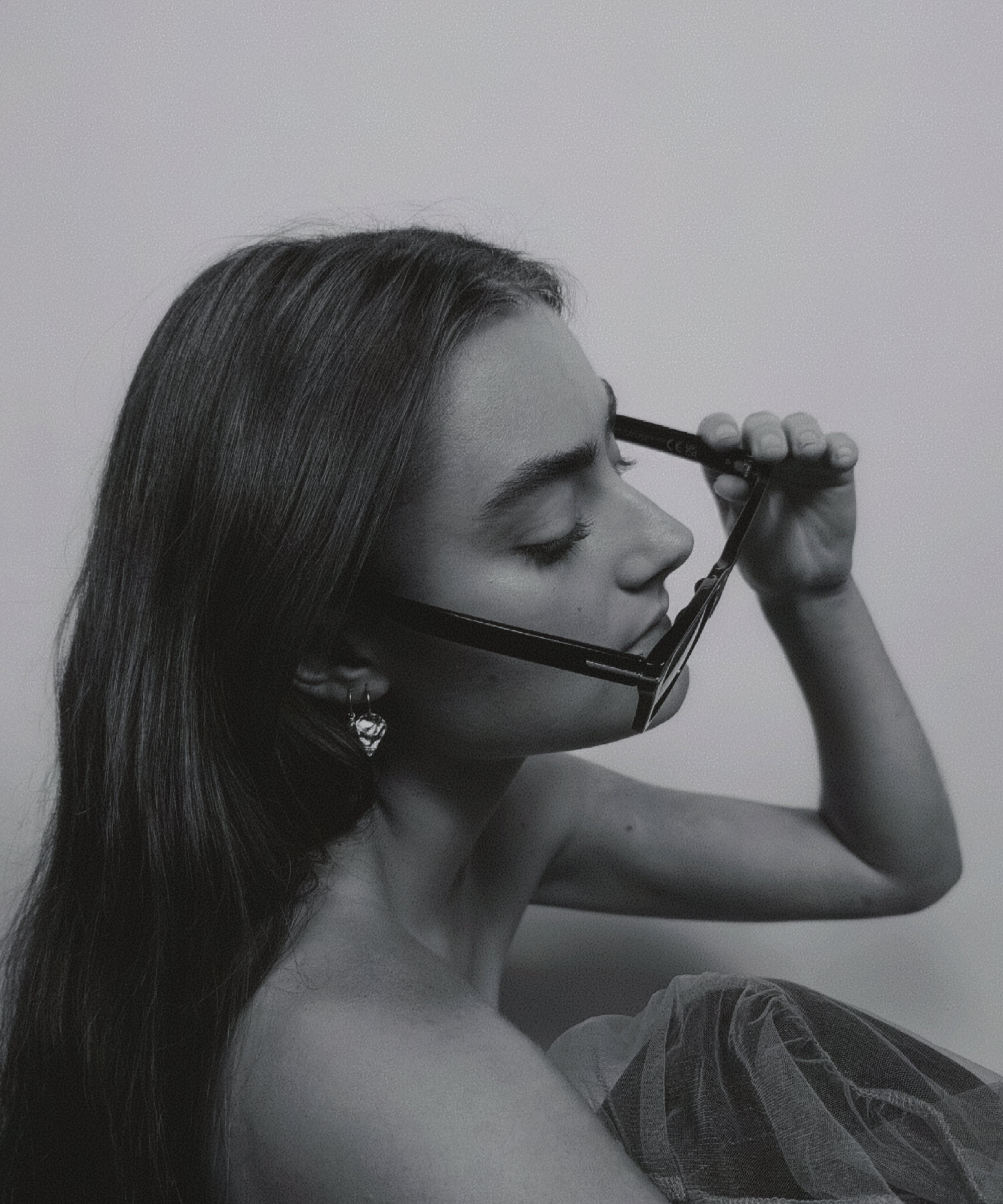 Milly-Maunder-Arma-Shield-Pendant-Drop-Huggies-Hoop-Earring-Textured-Pendant-Sterling-Silver-Silver-Stacking