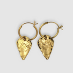 Milly-Maunder-Arma-Textured-Shield-Pendant-Huggies-Drop-Hoop-Earrings-Hoops-Gold-Plated-18ct-Stacking 