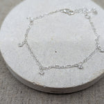 Milly-Maunder-Bubble-clover-Trio-Pebble-Rustic-Vintage-Charm-Bracelet-Sterling-Silver-Stacking