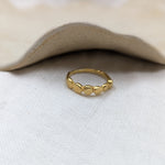 Milly-Maunder-Cova-Bubble-Disc-Pebble-Circle-Stacking-Ring-18ct-Gold-Plated-Minimal
