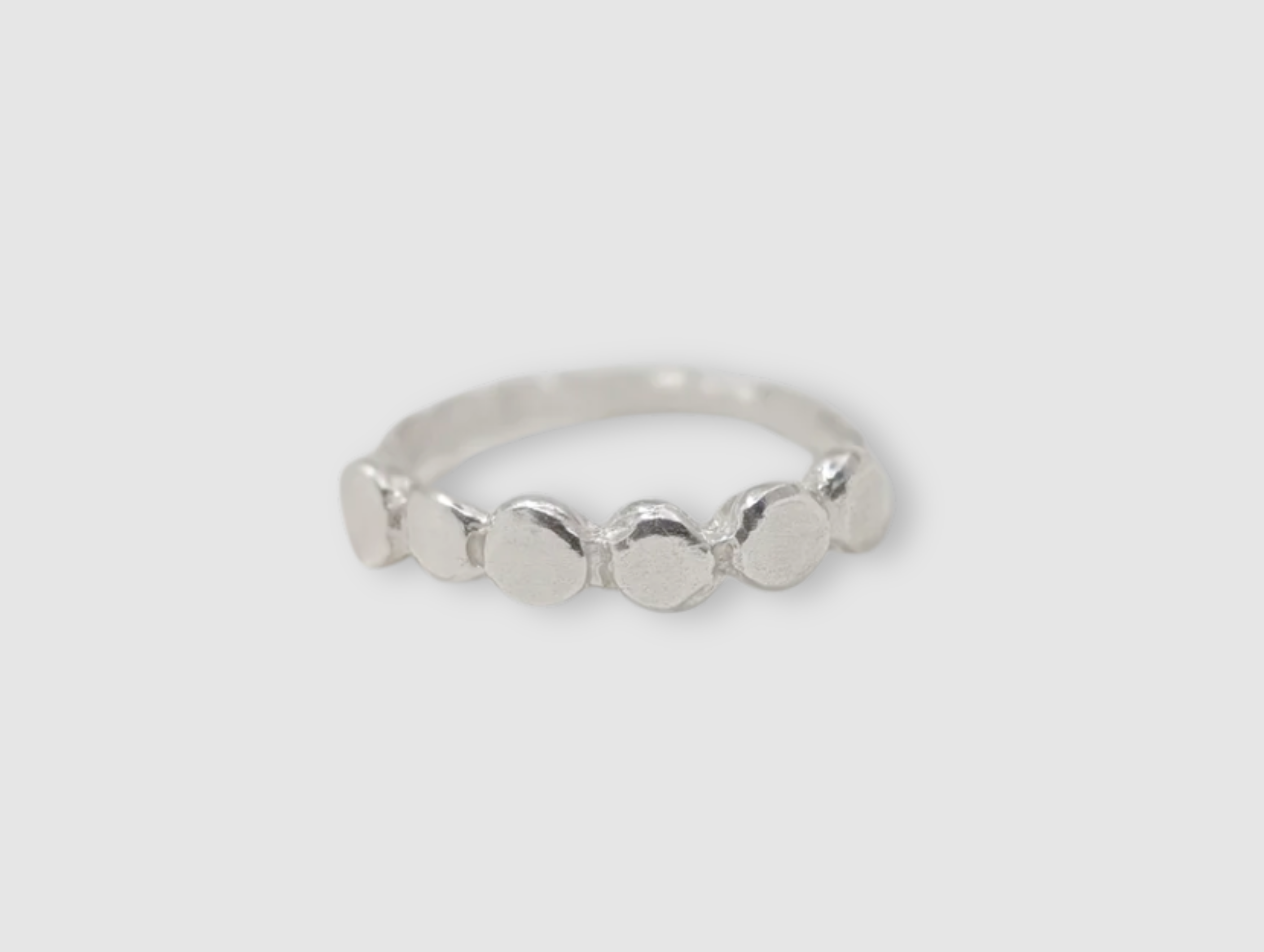 Milly-Maunder-Cova-Pebble-Bubble-Band-Stacking-Circle-Disc-Ring-Sterling-Silver-Vintage-Organic-Rustic