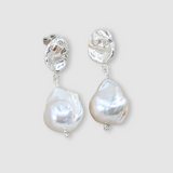 Milly-Maunder-Dara-Pearl-Stud-Drop-Earrings-Sterling-Silver-Boho-Textured-Vintage-Inspired-Beach-Summer-Jewellery-Demifine