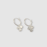 Milly-Maunder-Hinged-Huggies-Earrings-with-Trio-Pebbles-Clover-Pendant-Hoop-Sterling-Silver-Minimal-Stacking-Earring